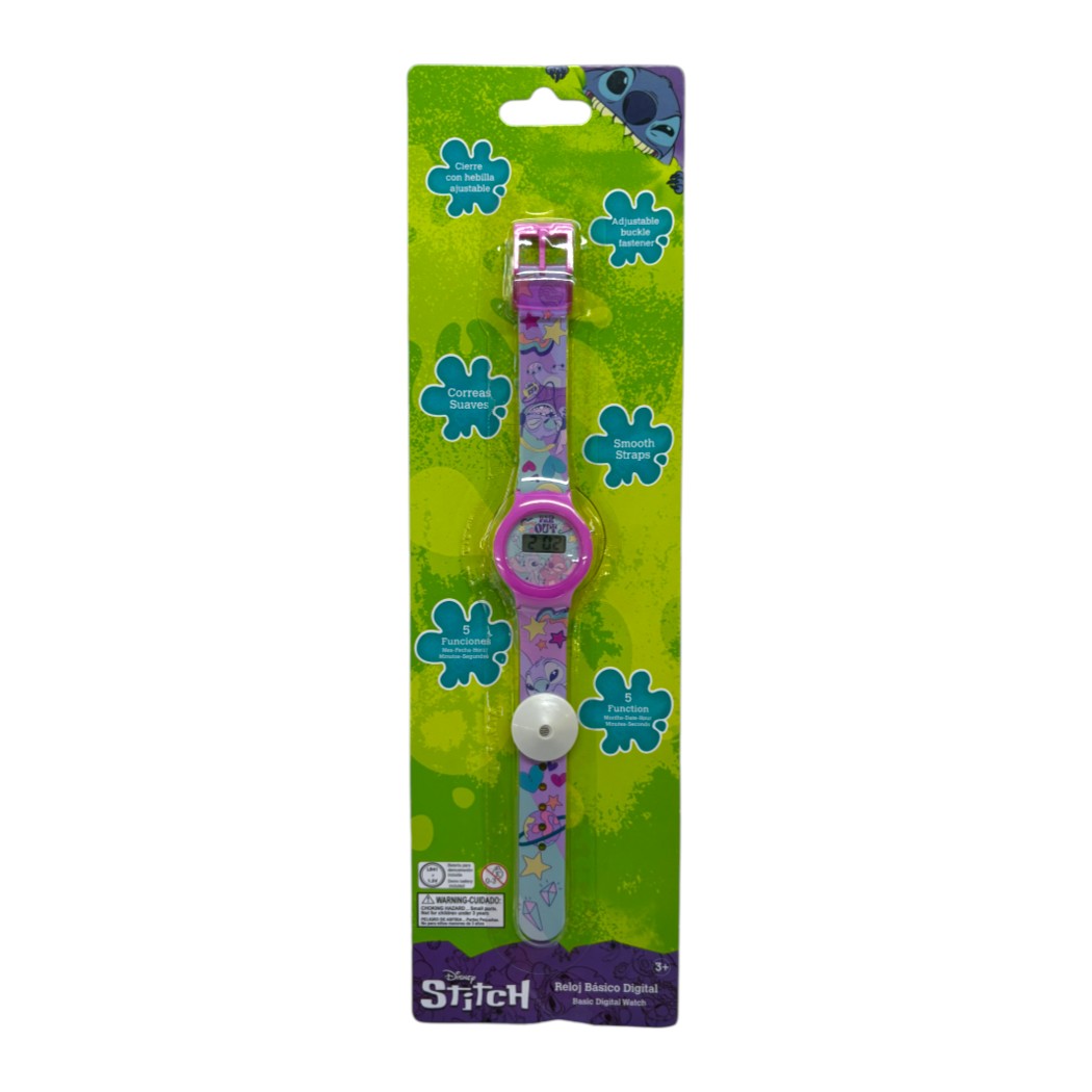 RELOJ BASICO DIGITAL DE STITCH