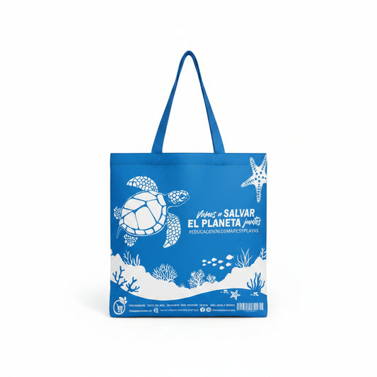 BOLSA SALVAR EL PLANETA AZUL REUTILIZABLE