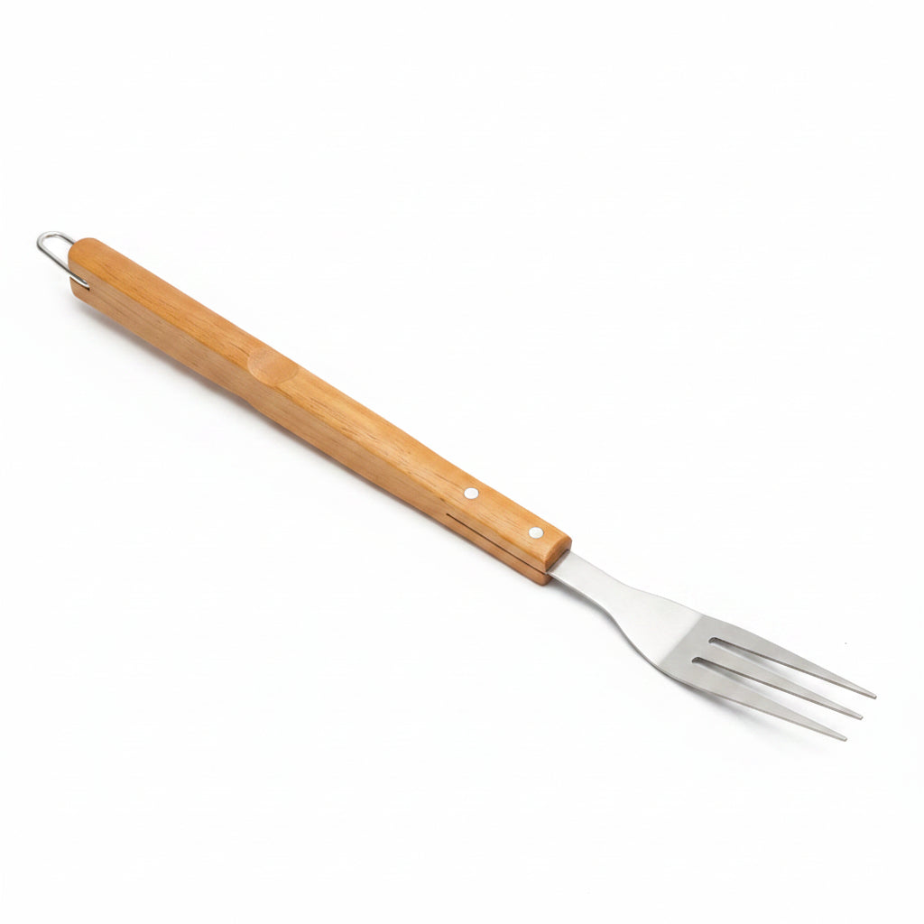 TRINCHE CON MANGO DE MADERA PARA BARBACOA