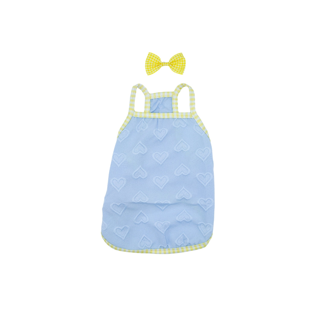 VESTIDO PARA MASCOTA CON DISEÑO DE CORAZONES