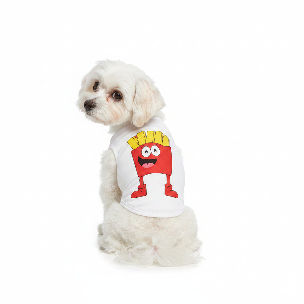 CAMISETA PARA MASCOTA CON DISEÑO DE DIBUJOS ANIMADOS