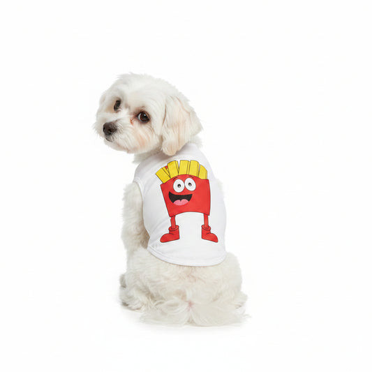 CAMISETA PARA MASCOTA CON DISEÑO DE DIBUJOS ANIMADOS