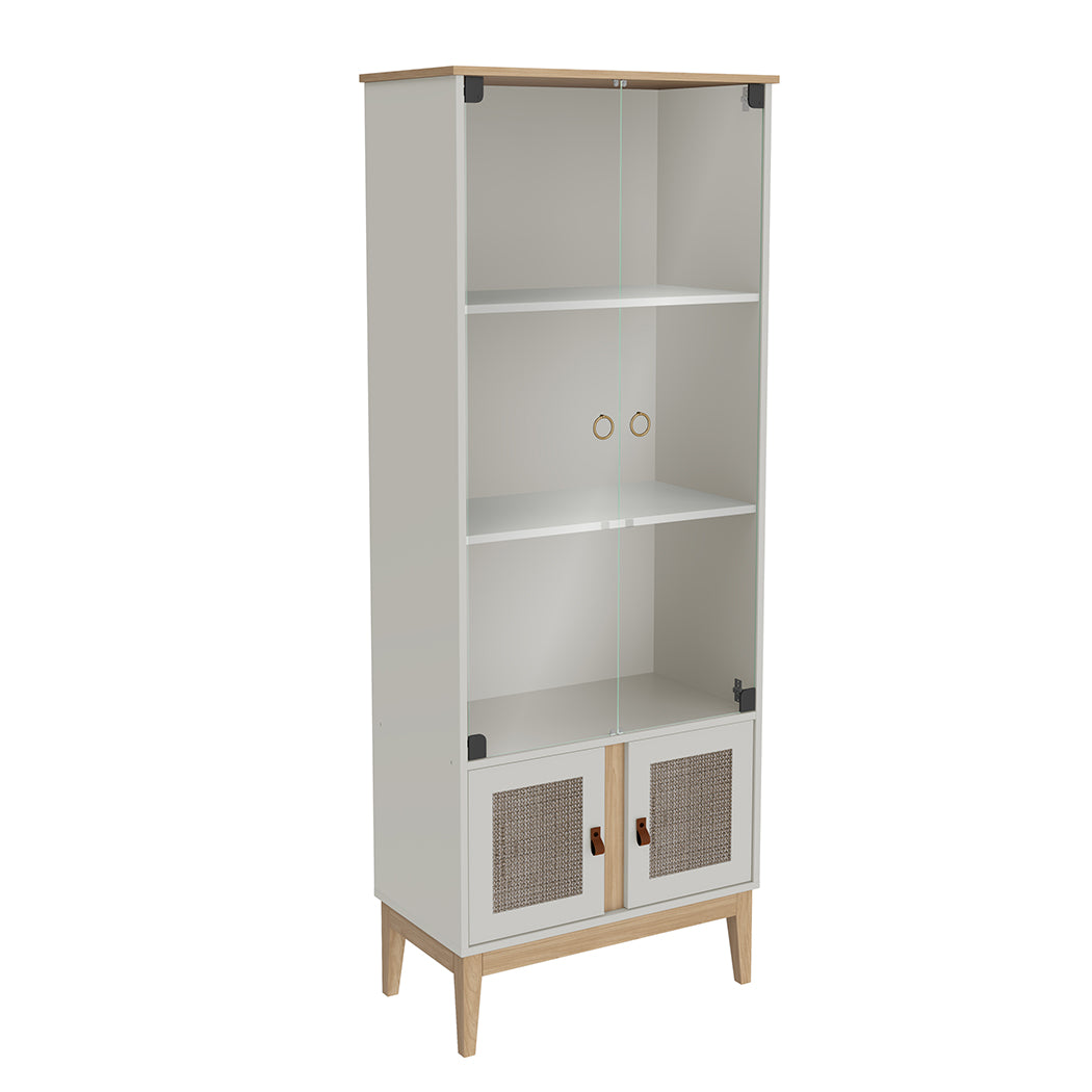 MUEBLE BAR DE 3 NIVELES Y 2 GAVETAS EN LA PARTE INFERIOR