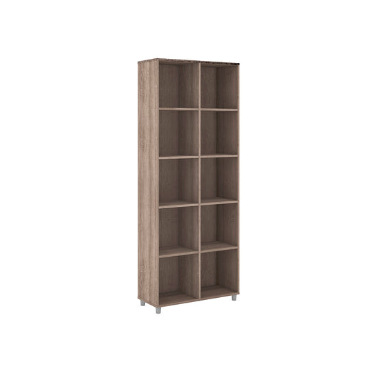 LIBRERO DE MADERA CHOCOLATE DE 5 NIVELES