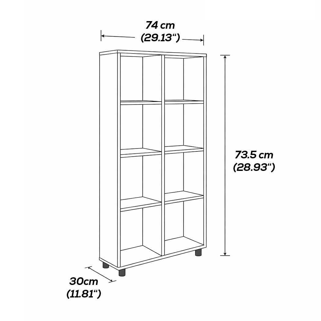 LIBRERO DE MADERA CHOCOLATE DE 5 NIVELES