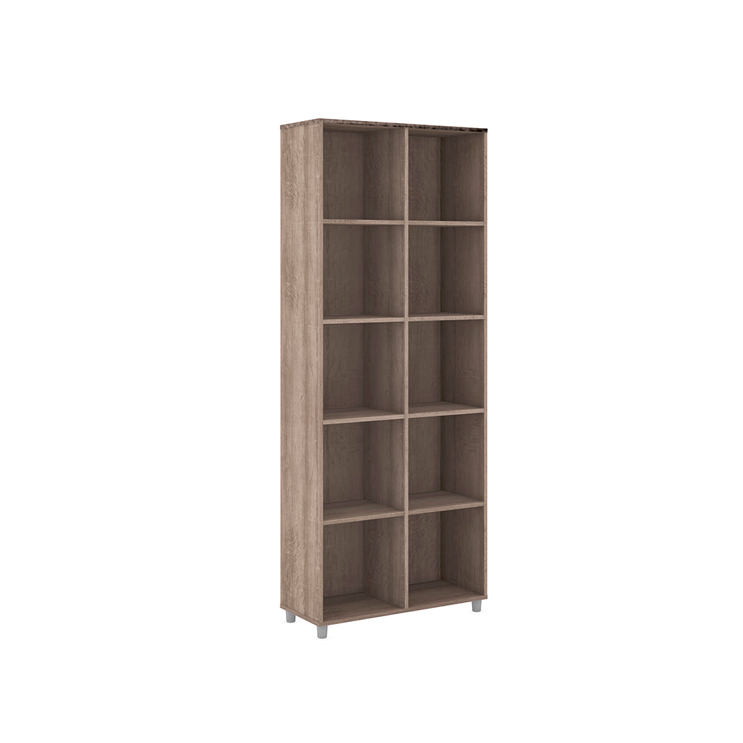 LIBRERO DE MADERA CHOCOLATE DE 5 NIVELES