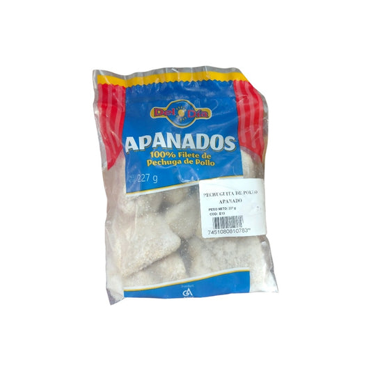 PECHUGUITA DE POLLO APANADAS DEL DIA 227GR