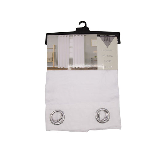 CORTINA DECORATIVA COLOR BLANCO JACQUARD 52" X 84"