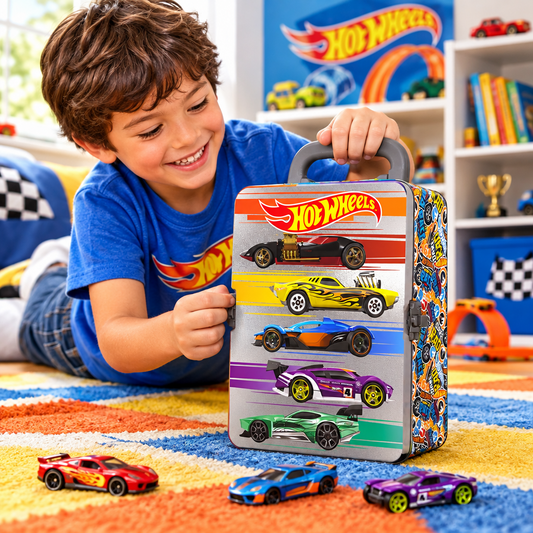 PORTACOCHES GRIS HOT WHEELS CON ASA