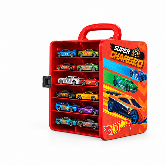 PORTACOCHES ROJO HOT WHEELS CON ASA MATTEL