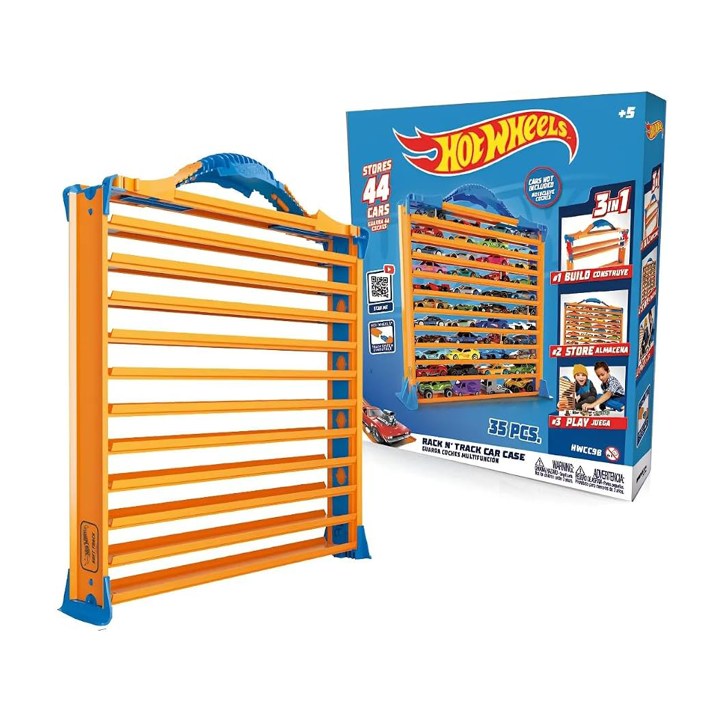 ORGANIZADOR DE COCHES MULTIFUNCIONAL 3-1 HOT WHEELS