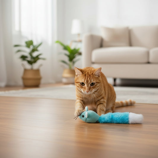 JUGUETE CON DISEÑO DE RATÓN PARA GATO