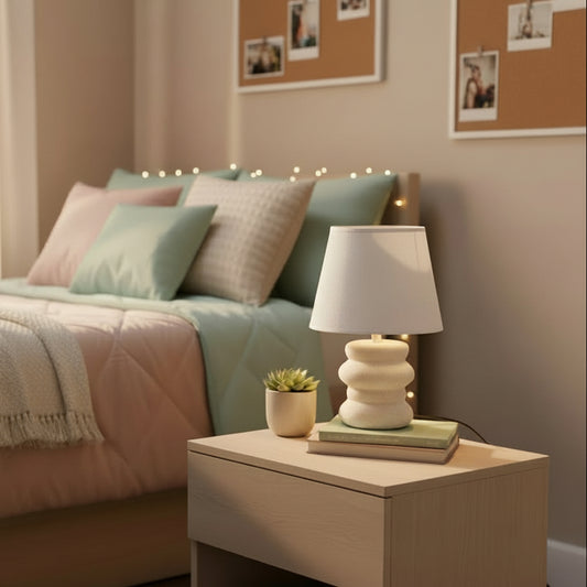LAMPARA DECORATIVA BLANCA MINIMALISTA