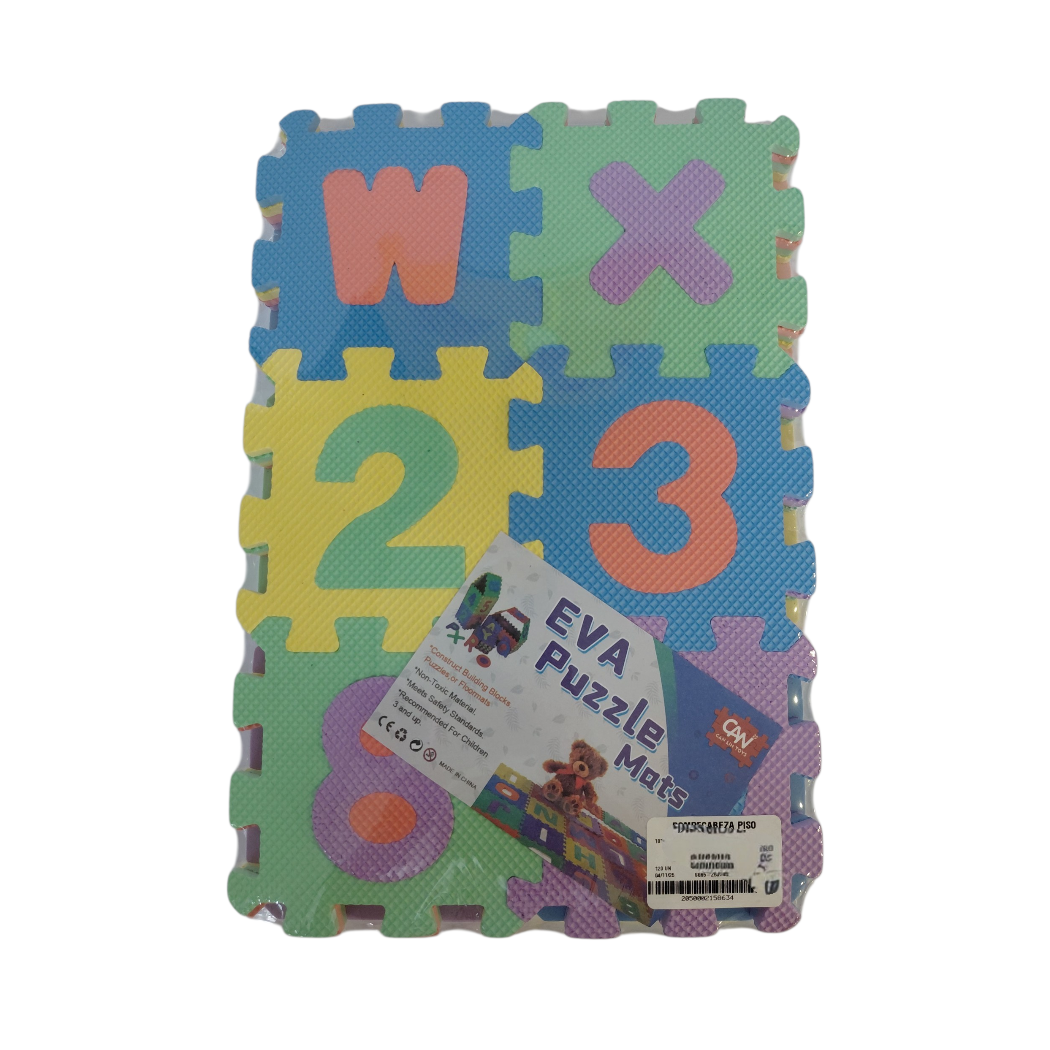 ROMPECABEZA DE PISO MINI DE LETRAS/NUMEROS
