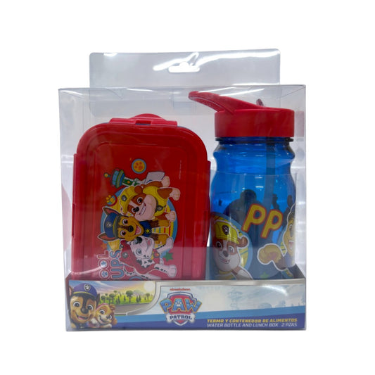 SET ENVASE CON BOTELLA  PAW PATROL 500ML