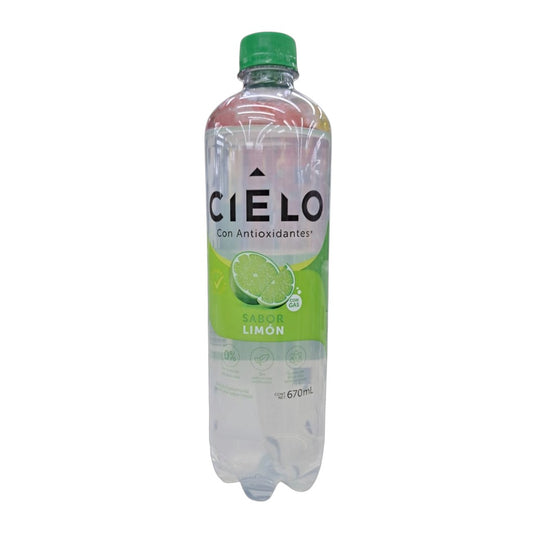 AGUA CON GAS SABOR LIMON CIELO 670ML
