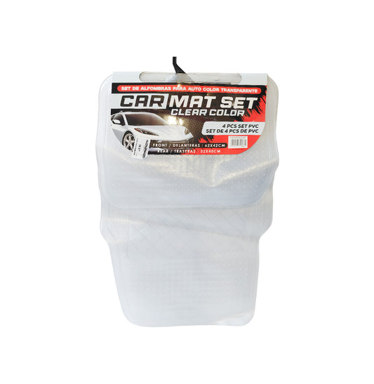 ALFOMBRA PARA AUTO DE TRANSPARENTE 4PZS