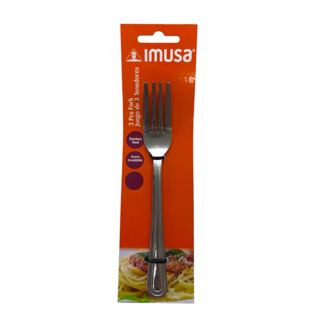 TENEDORES DE ACERO INOXIDABLE IMUSA 3U
