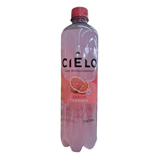 AGUA CON GAS SABOR TORONJA CIELO 670ML