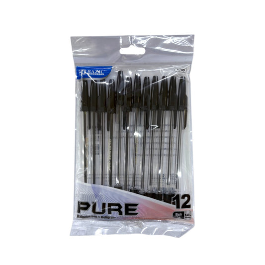 BOLIGRAFOS COLOR NEGRO 12U