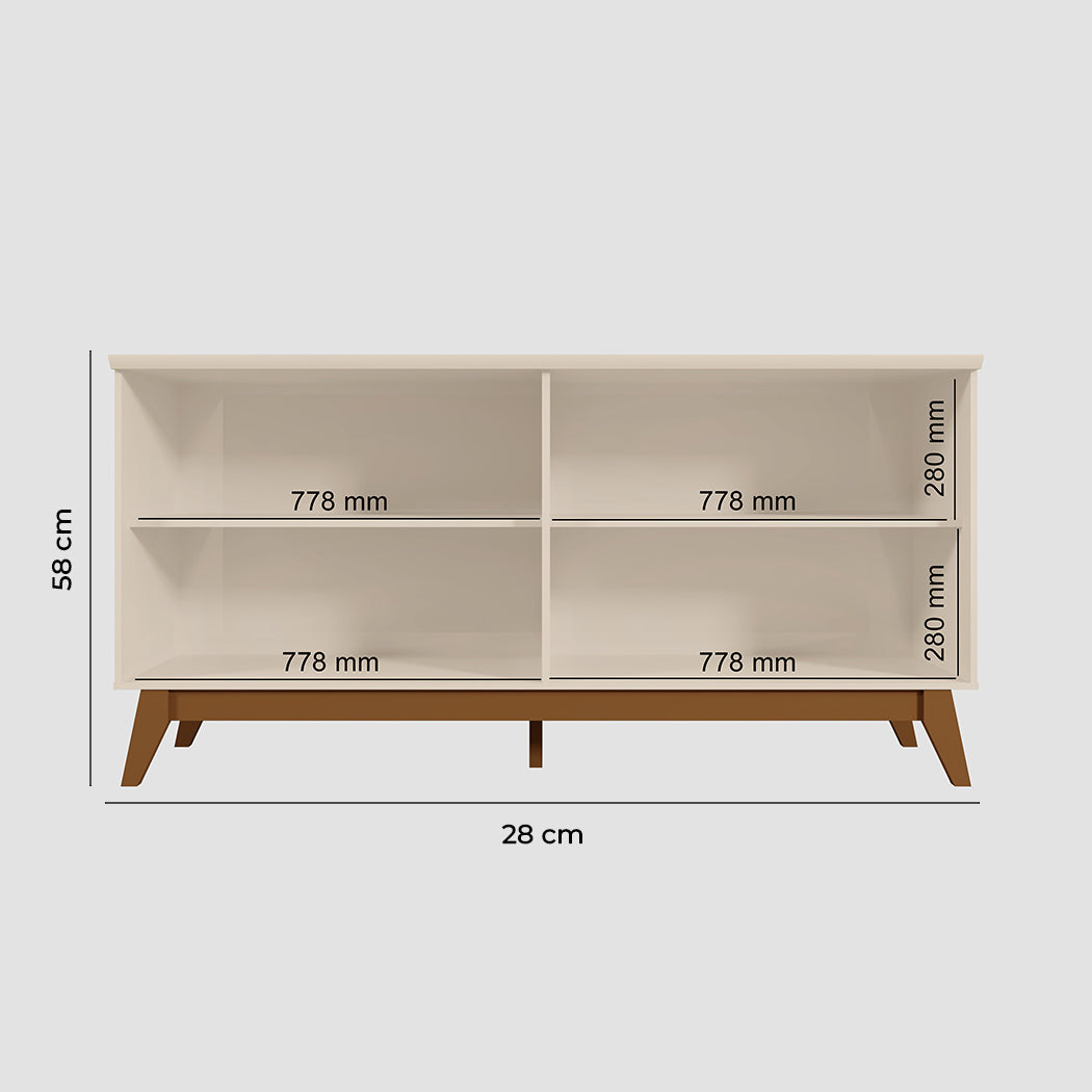 BUFFETERA BEIGE CON 4 GAVETAS