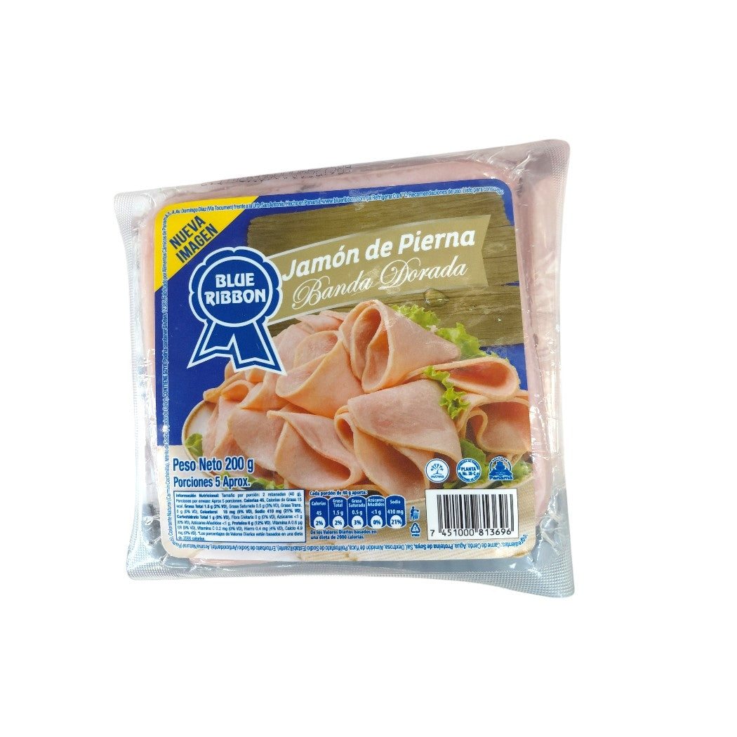 JAMON DE PIERNA BANDA DORADA 200GR