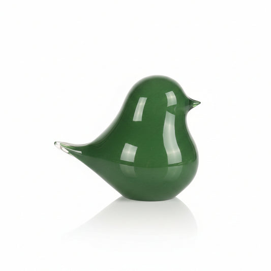 ADORNO DE VIDRIO DISEÑO DE PAJARO
