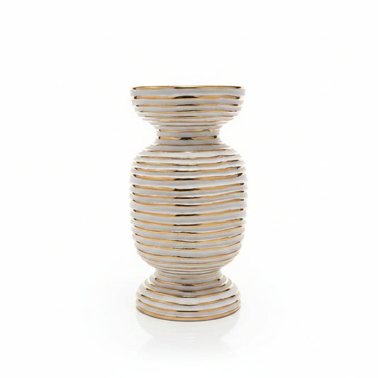 CANDELABRO DECORATIVO TEXTURA DE RAYAS