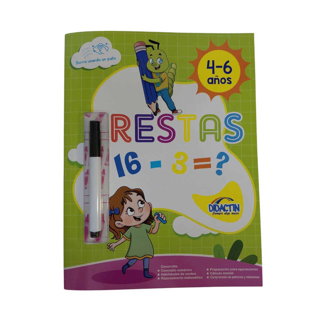 LIBRO EDUCATIVO RESTAS 4-5AÑOS