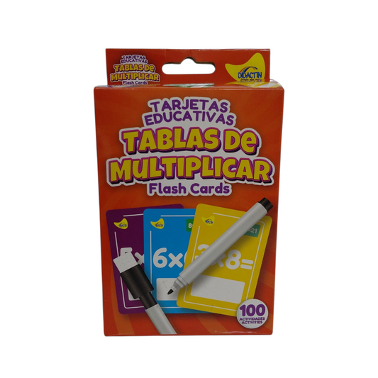TARJETAS EDUCATIVAS DETABLAS DE MULTIPLICAR