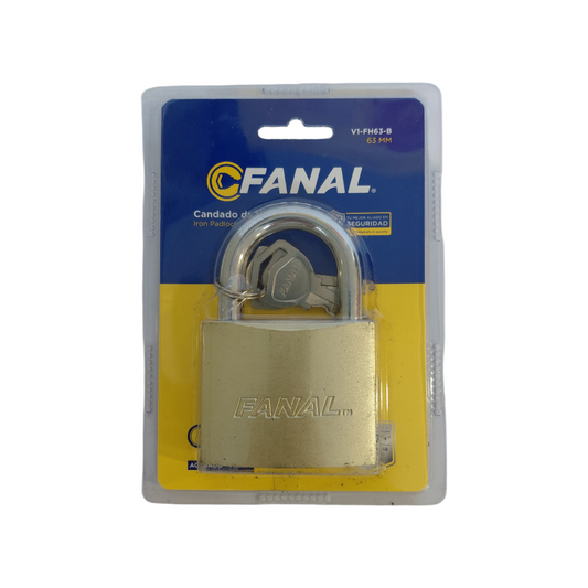CANDADO DE HIERRO DORADO 63MM