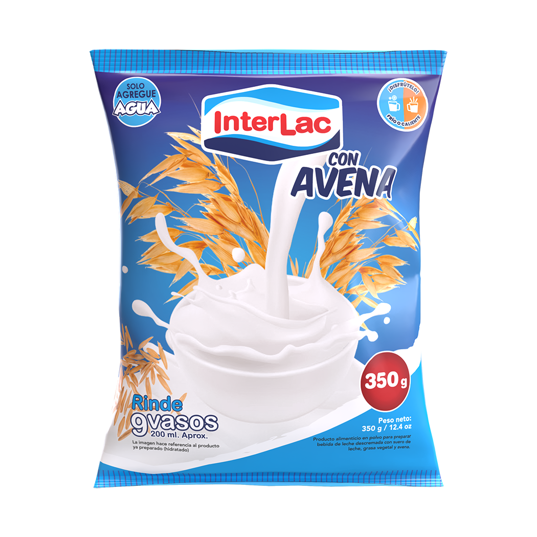 BEBIDA EN POLVO CON AVENA INTERLAC 350GR