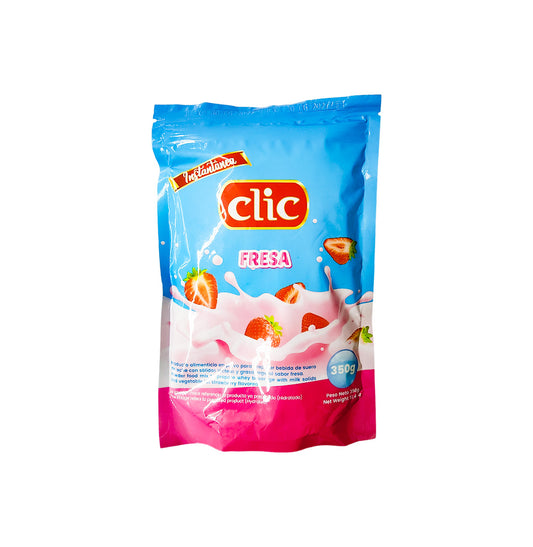 BEBIDA LACTEA EN POLVO FRESA CLIC 350GR
