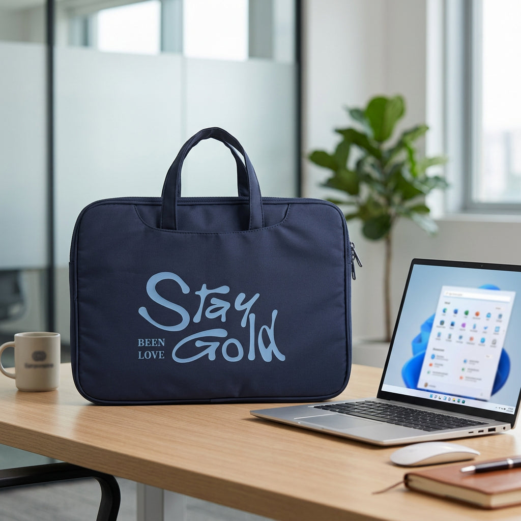 MALETÍN PORTA LAPTOP CON LETRAS