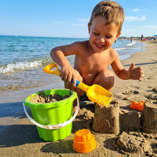 CUBO DE PLAYA CON 5PZS