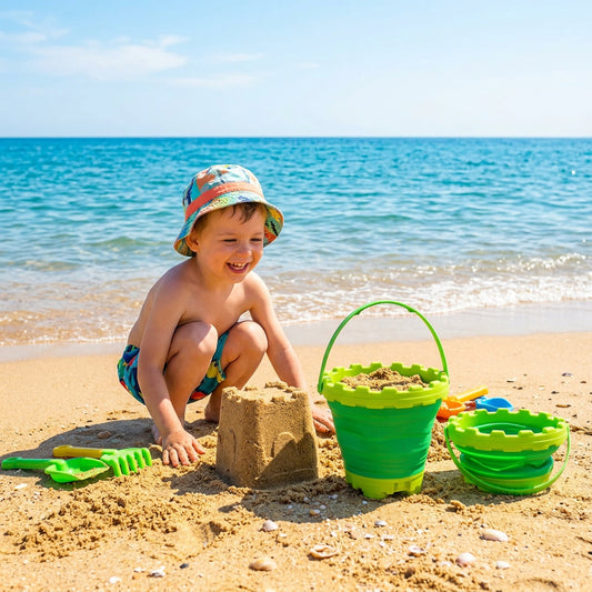 CUBO DE PLAYA REDONDO PARA NIÑO