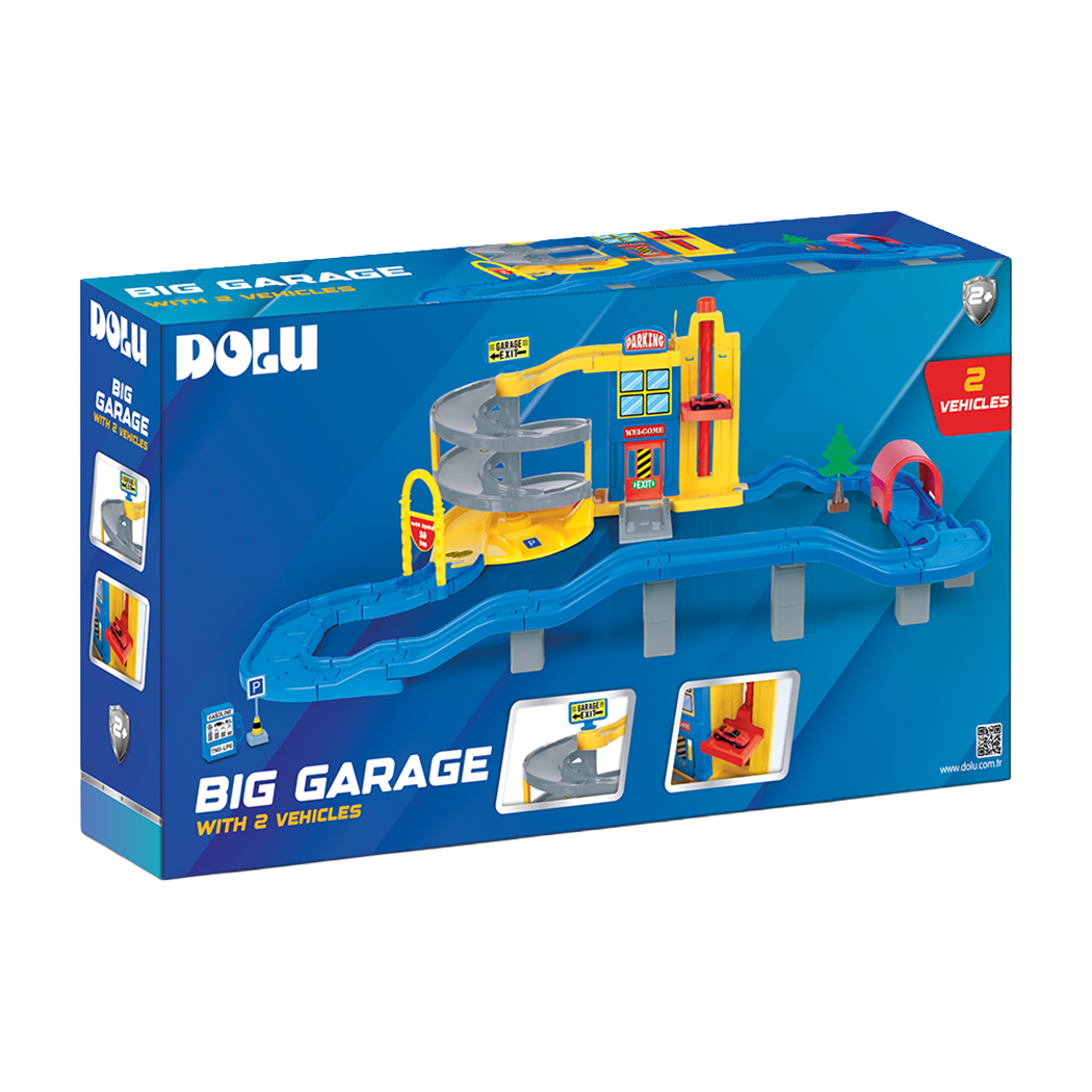 PISTA DE AUTOS CON GARAJE GRANDE DOLU