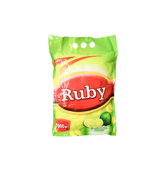 DETERGENTE EN POLVO LIMON RUBI 1KG