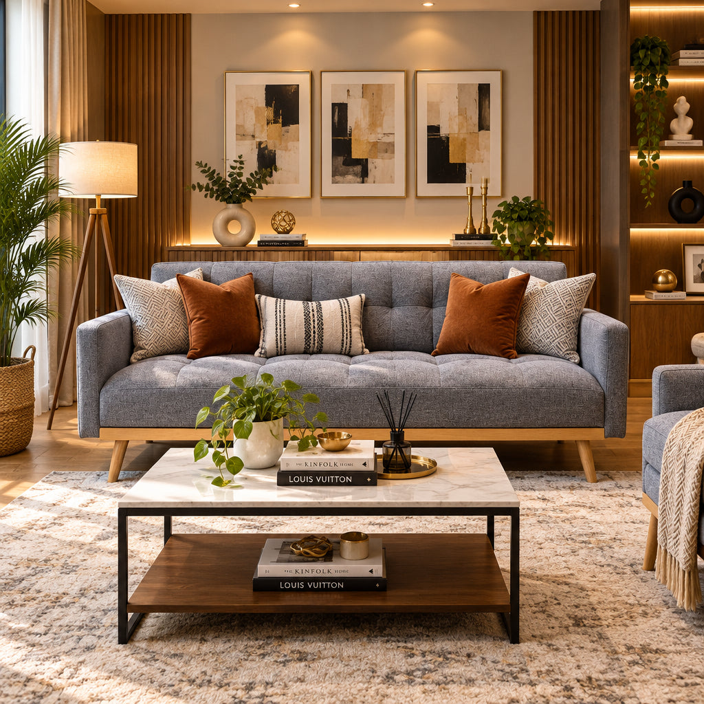 SOFA CAMA GRIS