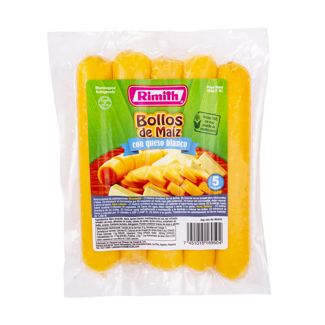 BOLLO DE MAIZ CON QUESO AMARILLO RIMITH