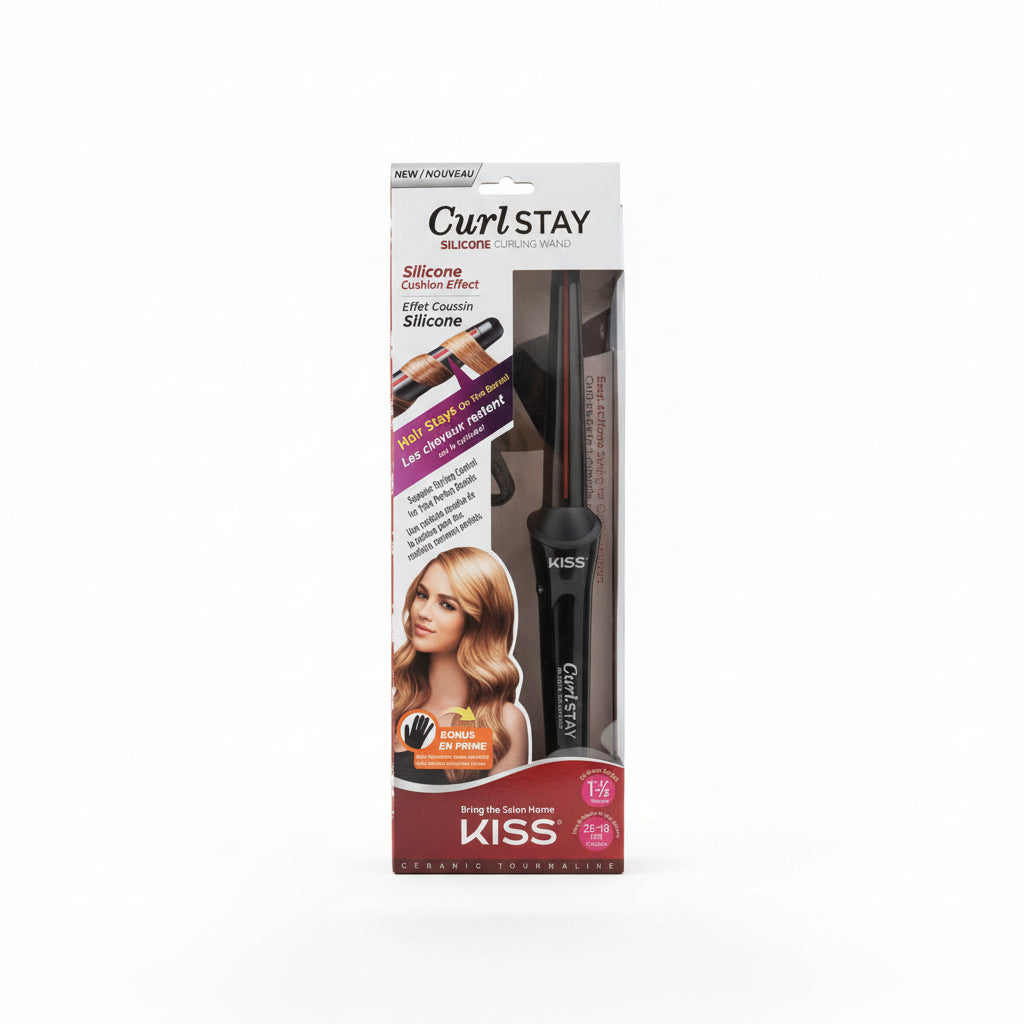 TENAZA DE CABELLO SILICONE KISS