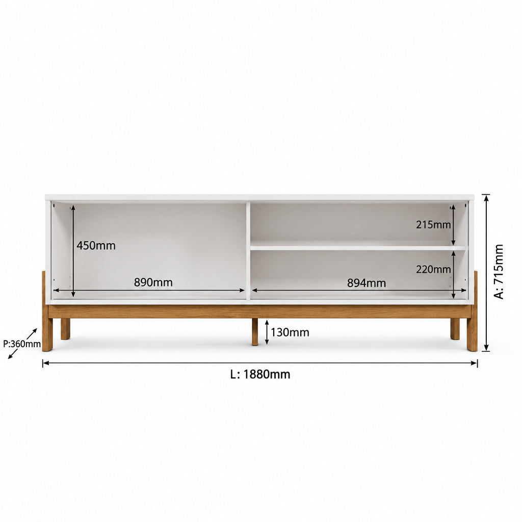 MUEBLE PARA TV BANCADA AURORA PEROLA