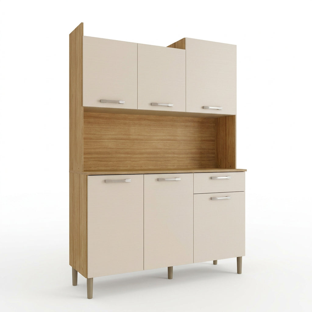 MUEBLE PARA COCINA GENOVA CON PATAS GRIS
