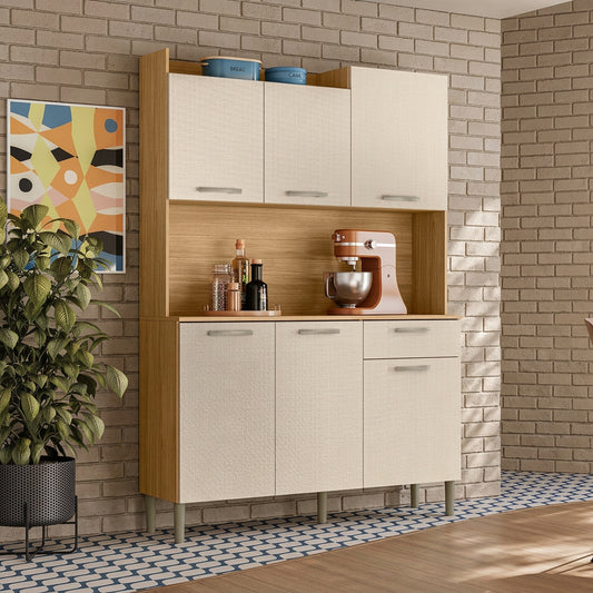 MUEBLE PARA COCINA GENOVA CON PATAS GRIS