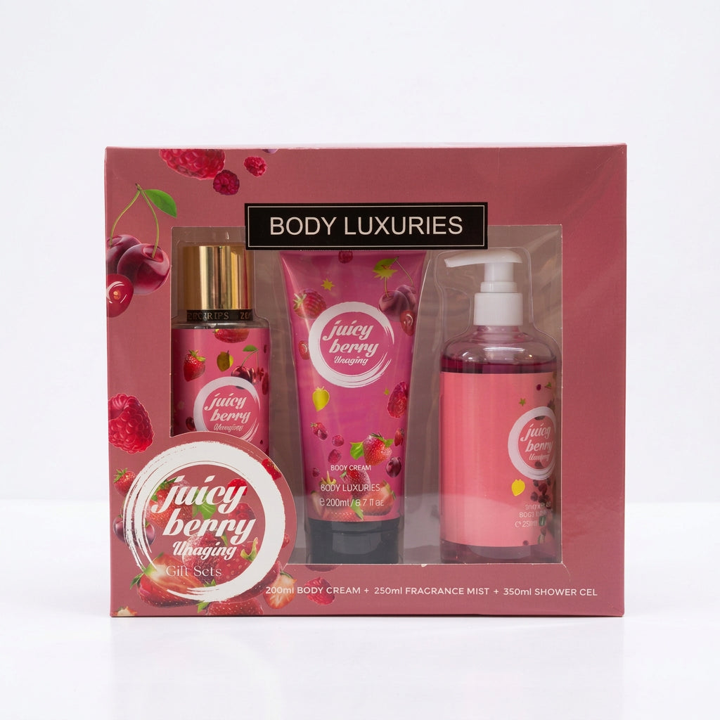 SPLASH CUIDADO CORPORAL DE DAMA JUICY BERRY SET 3U