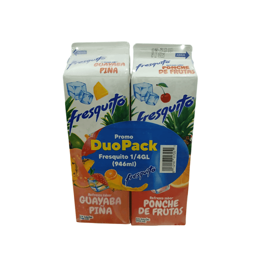 2PK FRESQUITO SABOR SURTIDO 1/4GL