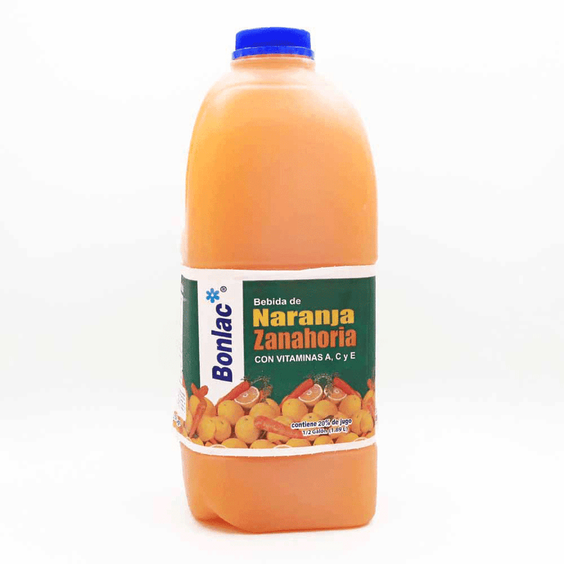 BEBIDA NARANJA ZANAHORIA BONLAC 1/2GL