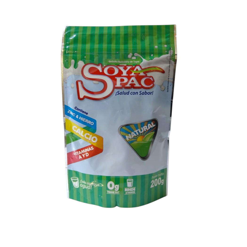 BEBIDA DE SOYA NATURAL SOYAPAC 200GR