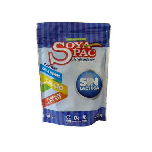 BEBIDA DE SOYA SIN LACTOSA SOYAPAC 400GR