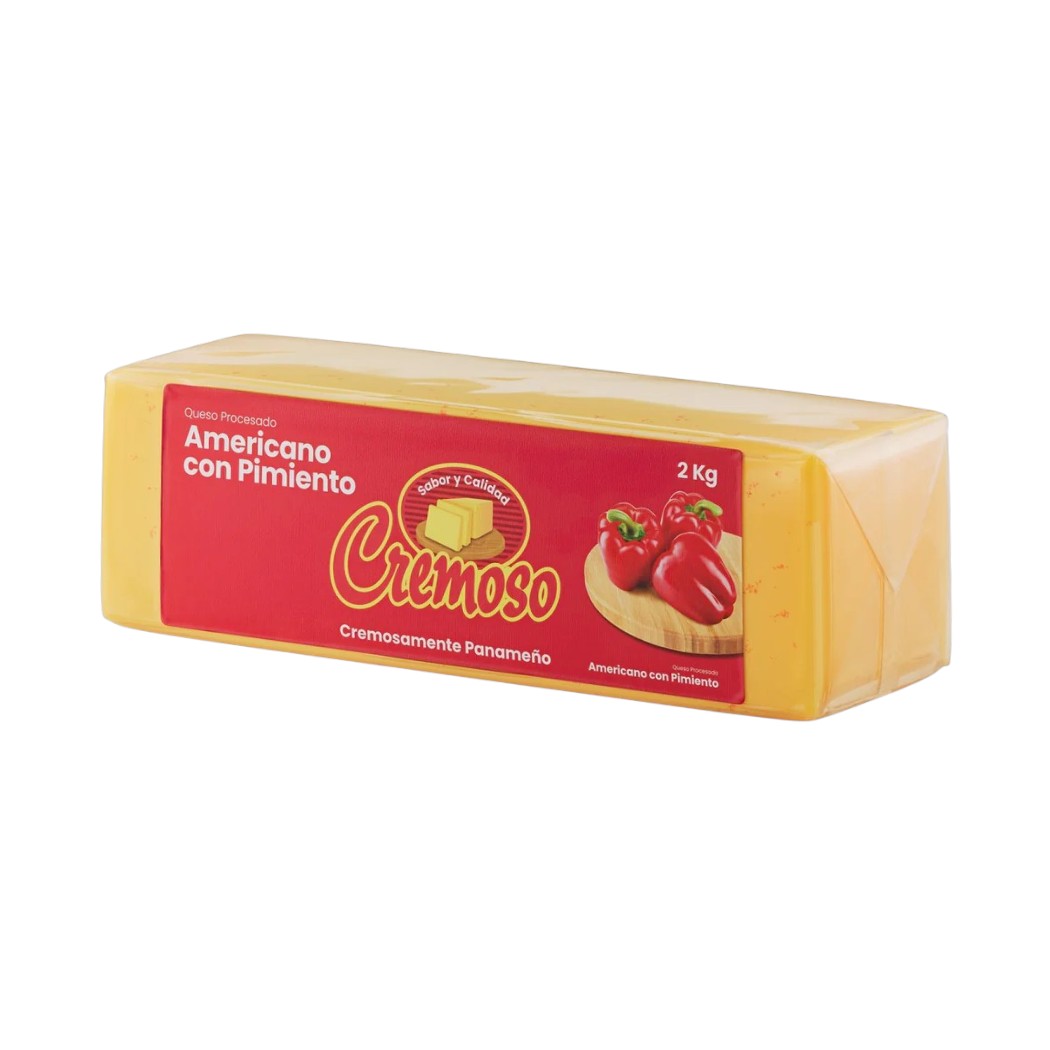 QUESO AMERICANO CON PIMENTON NESTLE POR KG